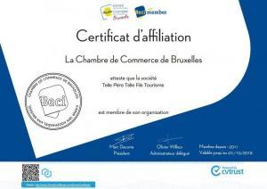 Lire la suite à propos de l’article Certificat d’affiliation à la chambre de commerce de Bruxelles